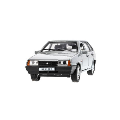 Machine en métal vaz-2109 "СПУТНИК" 12 cm, double, bagage, инер, серебряный, кор. Parc technologique dans le cor.2*36шт