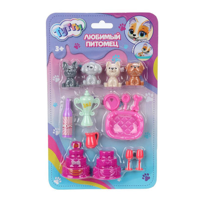 Jeu composé de pierres et d'accessoires en plastique, (4 pièces et 10 pièces) en forme de cor.2*216 pouces