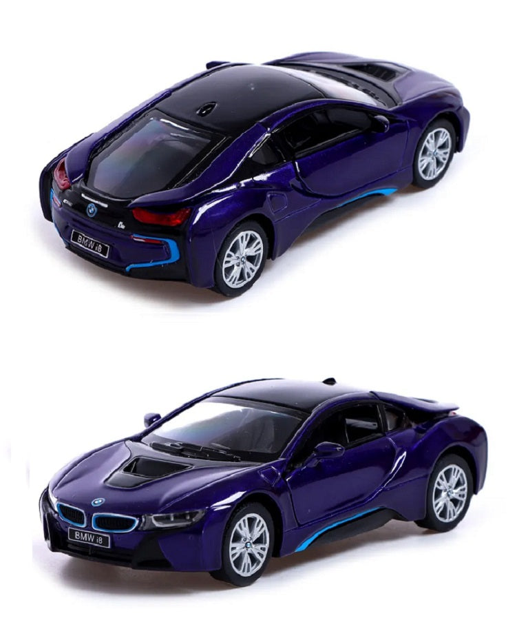 Kinsmart. Модель арт.КТ5379/8 "BMW i8" 1:36 (сиреневая) инерц.