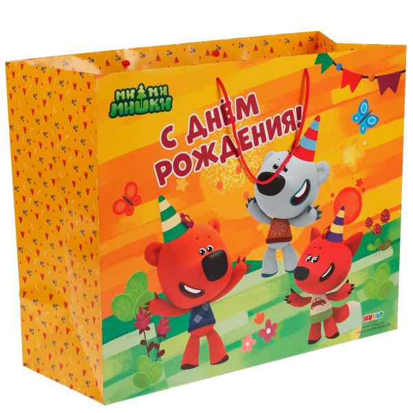 Пакет xxl 40*49*19 см Ми-ми-мишки мимимишки, с днем рождения ЧУДО ПРАЗДНИК в кор.100шт