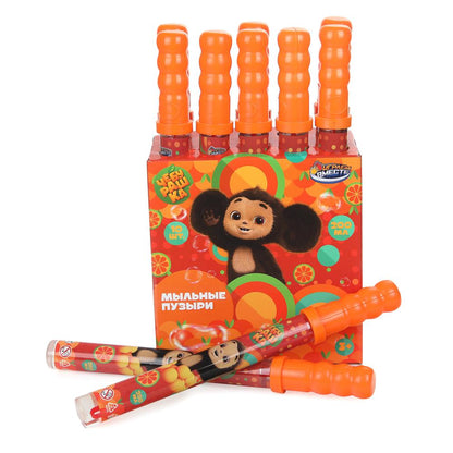 Мыльные пузыри Чебурашка 200 ml, dans le col 38 cm, cor.23,5*10,5*38 cm, ИГРАЕМ ВМЕСТЕ jusqu'à 10шт dans le cor.5уп