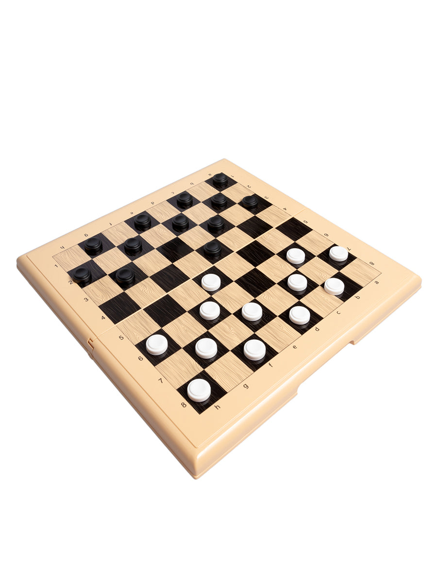 ИГРА НАСТОЛЬНАЯ "ШАШКИ-ШАХМАТЫ-НАРДЫ" (БОЛ, БЕЖ) в кор.6шт