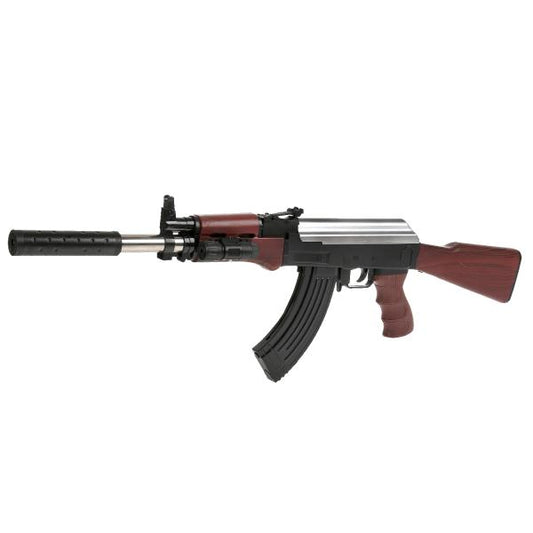 Автомат (п) с лазер. прицелом, съемный приклад 999-5 в пак. в кор.2*24шт