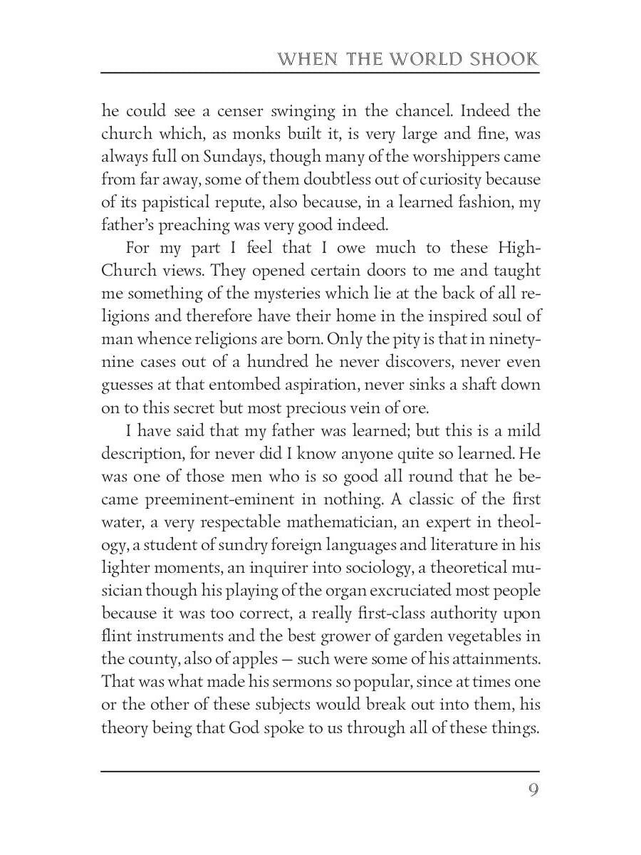 When the World Shook = Когда мир встряхнулся: на англ.яз. Haggard H.R.