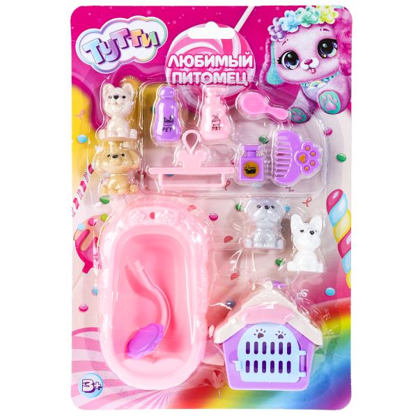 Jeu avec des pièces et des accessoires en plastique (4 pièces et 9 pièces) en forme de cor.2*144 pouces
