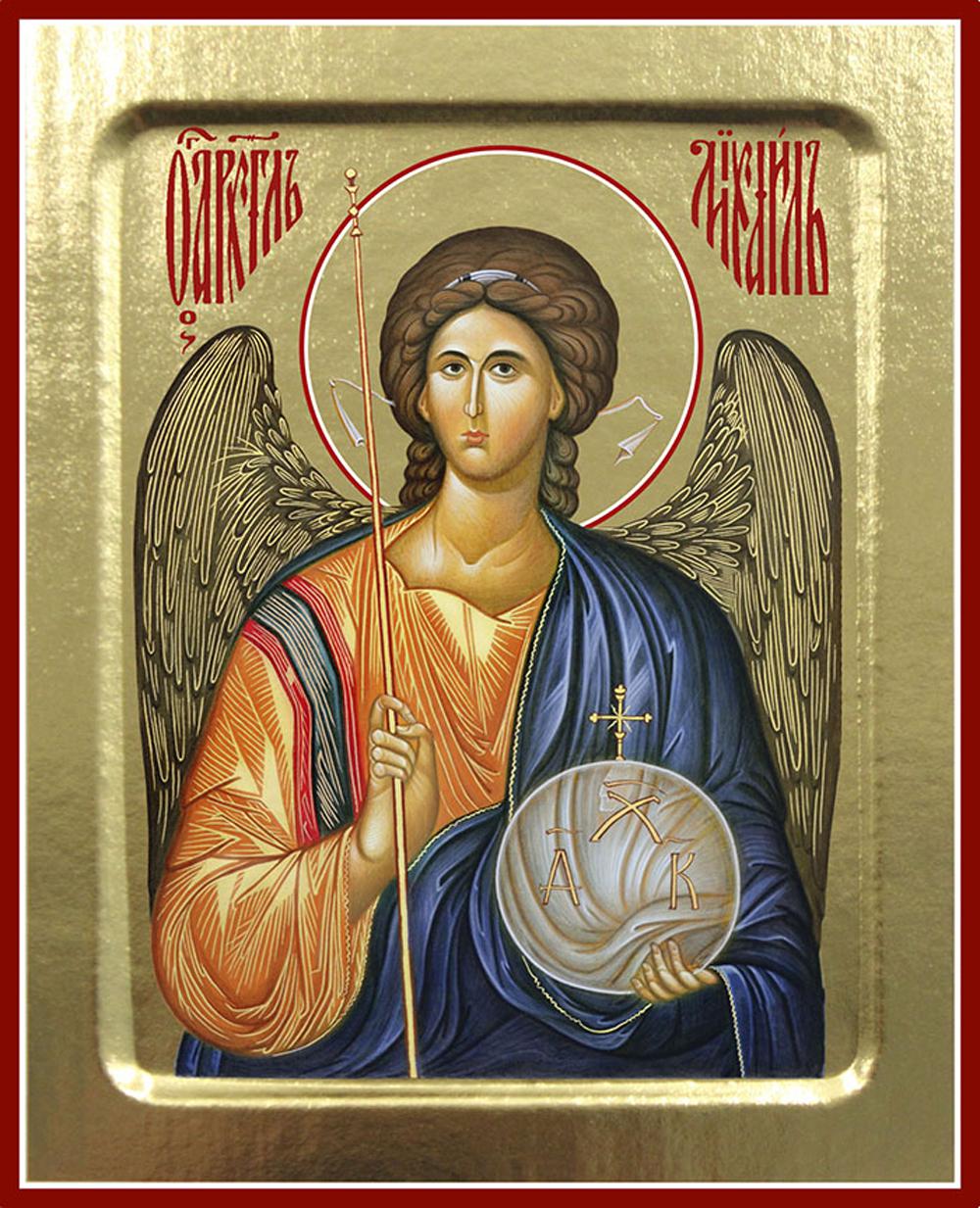 Икона Архангела Михаила (поясная) (на дереве): 125 х 160