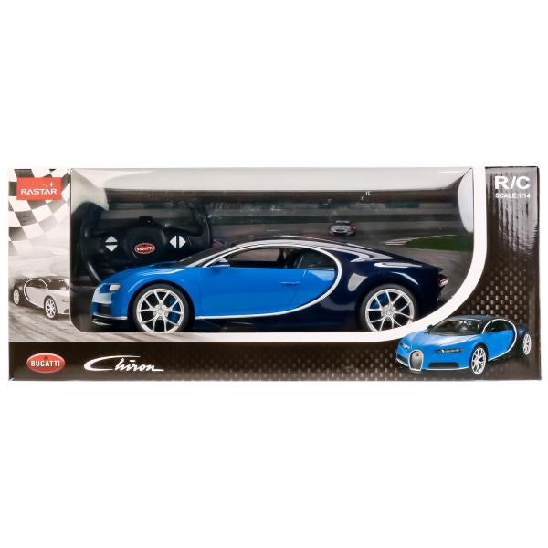 МАШИНА Р/У RASTAR BUGATTI CHIRON 1:14 СО СВЕТОМ, ЦВЕТ В АССОРТ. В КОР. в кор.6шт