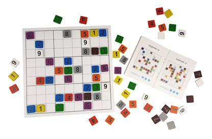 Игра настольная Судоку с деревянными фишками "Два в одном, цифры"