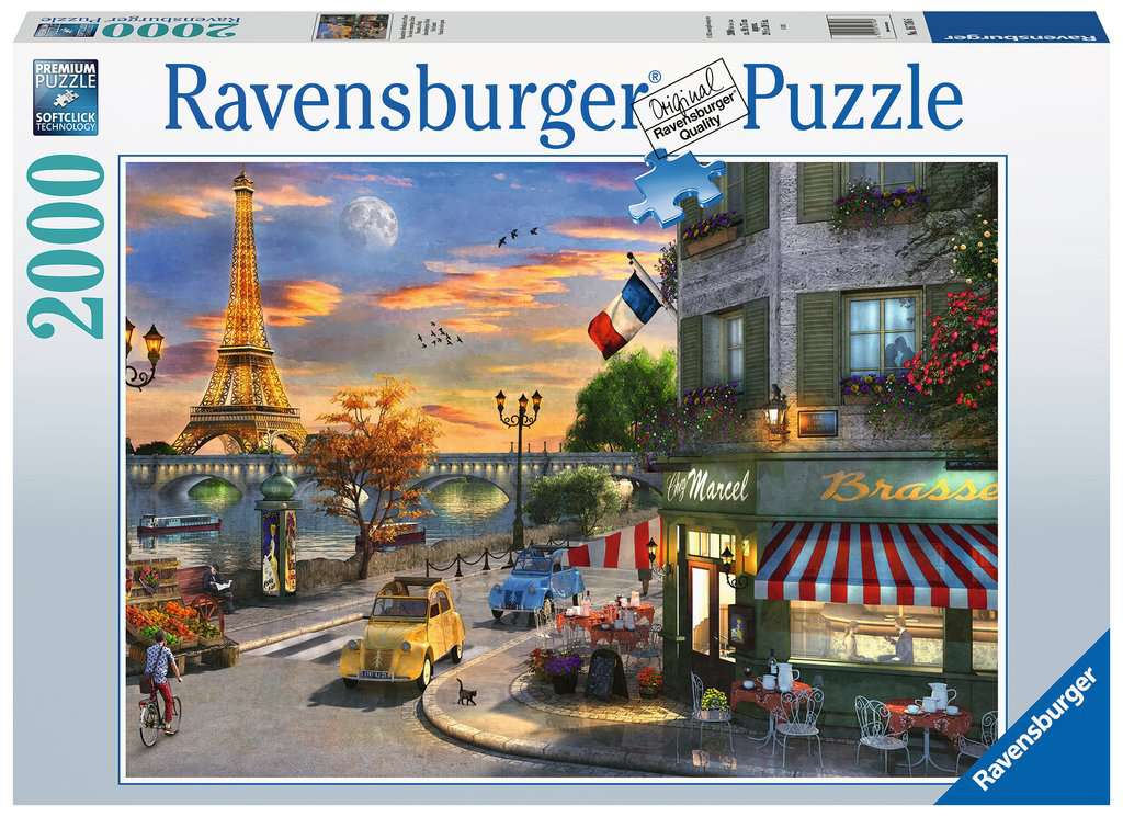 Ravensburger. Пазл карт. 2000 арт.16716 "Закат в Париже"