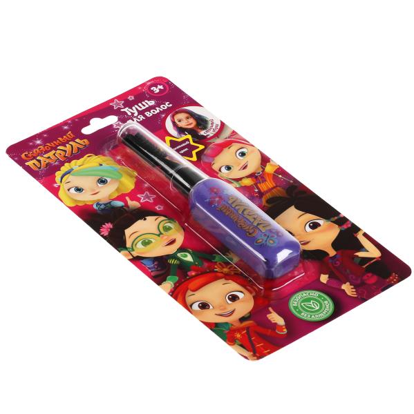 Косметика для девочек СКАЗОЧНЫЙ ПАТРУЛЬ тушь для волос, фиолетовый, блистер МИЛАЯ ЛЕДИ в кор.4*24шт