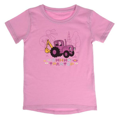 Футболка c коротким рукавом СИНИЙ ТРАКТОР р-р 92 RIKI KIDS в кор.50шт