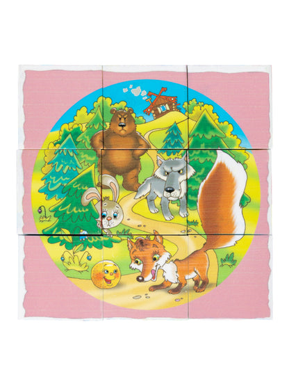 ДК.Кубики "Цветные сказки-1" (sans autocollants) 9 pièces art.00679
