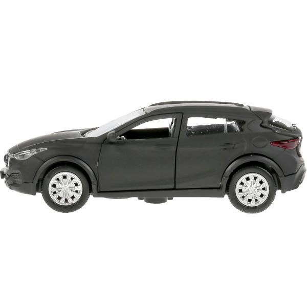 Machine en métal "infiniti qx30 maтовый" 12см, открыв.двери, инерц, noir dans le cor. Parc technologique en cor2*36шт
