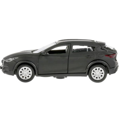 Machine en métal "infiniti qx30 maтовый" 12см, открыв.двери, инерц, noir dans le cor. Parc technologique en cor2*36шт