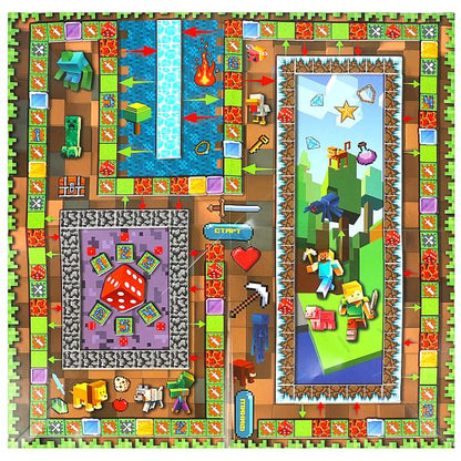 Pour motiver Minecraft. Игра-ходилка в треугольной коробке. 300х300х50мм. Умные игры в кор.20шт