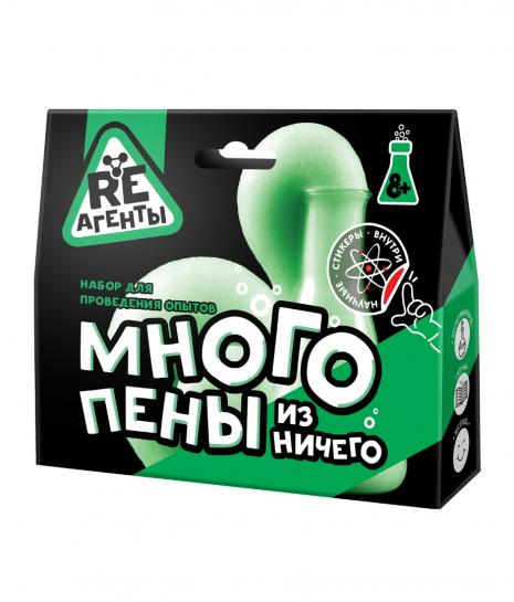 Jeu : Научно-познавательный набор "Много пены из ничего", зеленый, модели «Re-Агенты» (art.EX011T