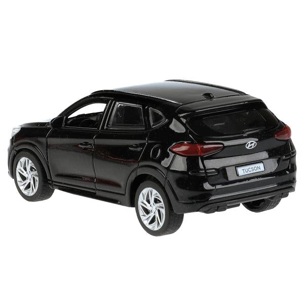 TUCSON-12-BK 325387 Машина металл HYUNDAI TUCSON длина 12 см, двери, багаж., инер, черный, кор. Техн