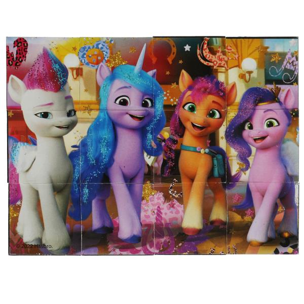 Набор кубиков "mon petit poney" 12 шт. МОЙ МАЛЕНЬКИЙ ПОНИ настольные игры "УМНЫЕ ИГРЫ" dans le cor.26наб