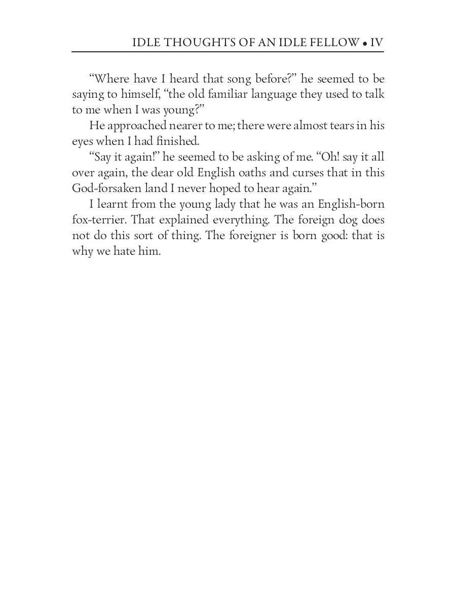 Idle Thoughts of an Idle Fellow IV = Праздные мысли праздного человека IV: на англ.яз