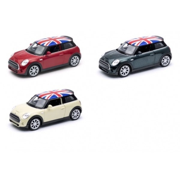 Машина металл 4.75" new mini hatch инерц. открыв. двери в дисплее уп-12шт в кор.2*6уп