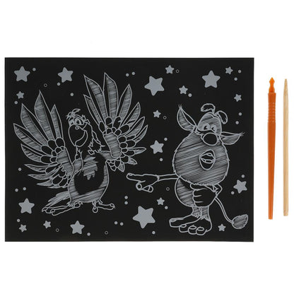 SCRATCHART-GOLD-BU1 313948 Porte-bébé pour la maison Gravure 18*24 cm, placée dans la couleur de l'ACP.