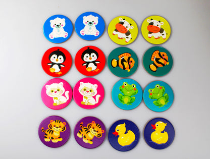 ИГРА НАСТОЛЬНАЯ МЕМО "ЖИВОТНЫЕ" JOUETS POUR BÉBÉ в кор.10шт