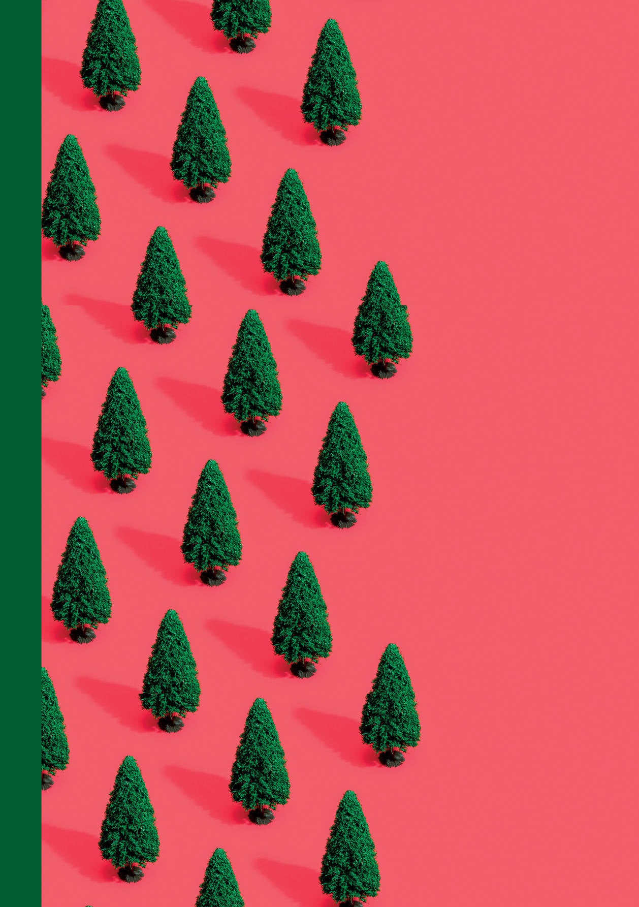 Блокнот с резинкой "Ёлки" (красный). А5, твердый переплет, 192 стр.