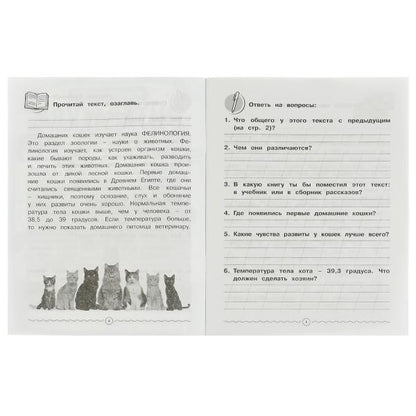 Littérature. Смысловое чтение. Рабочая тетрадь младшего школьника. 165х215 mm,32 pièces. Умка в кор.40шт