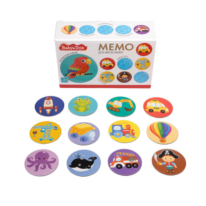 ИГРА НАСТОЛЬНАЯ МЕМО "ДЛЯ МАЛЬЧИШЕК" ВBÉBÉ JOUETS в кор.10шт
