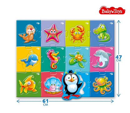 Пазлы MAXI "Водный мир" 24 эл Jouets Pour Bébé (поле 61х47см)