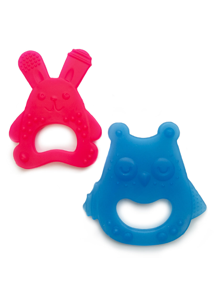 Прорезыватели комплект "Зайка и Сова" Baby Toys