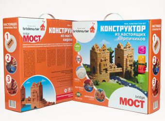 "МОСТ": КОНСТРУКТОР КЕРАМИЧЕСКИЙ ДЛЯ ДЕТСКОГО ТВОРЧЕСТВА 450 ДЕТ. в кор.2шт