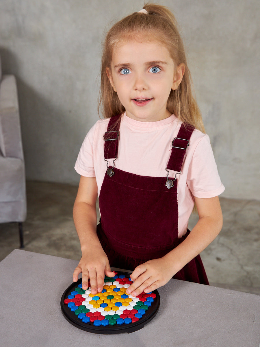 МОЗАИКА ШЕСТИГРАННАЯ 85 ЭЛ (КРУГЛАЯ ПЛАСТ.КОРОБКА) в кор.18шт