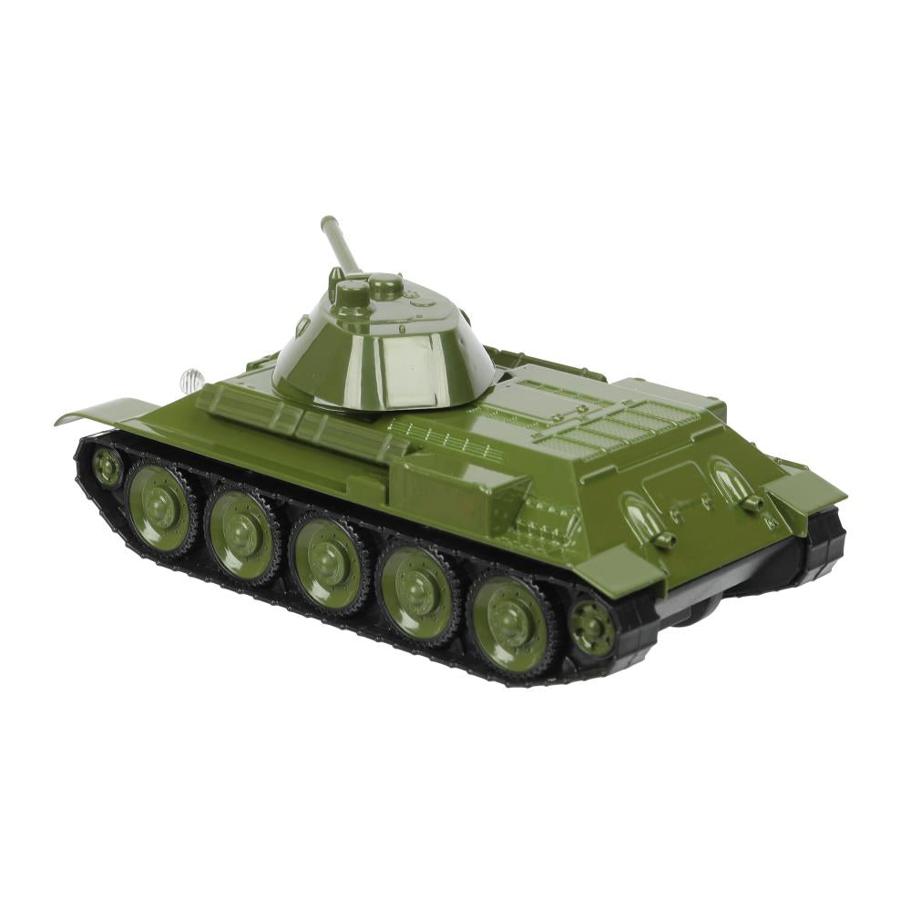 Машина металл УРАЛВАГОНЗАВОД Т-90 ТАНК т-34 12 см, инер,башня, зеленый, кор. Технопарк в кор.2*32шт