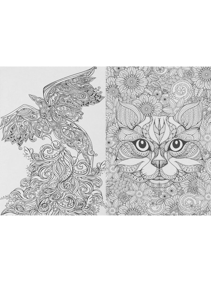 Раскраска-антистресс.А5, 56л., СКАЗОЧНЫЙ МИР, КБС, мягк.обл.