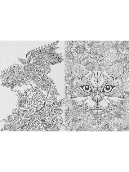 Раскраска-антистресс.А5, 56л., СКАЗОЧНЫЙ МИР, КБС, мягк.обл.