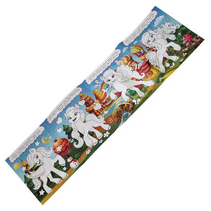 Волшебная игра. Милые пони. 1 mètre de grattage. 240х280 mm. Раскладушка. 8 pièces. Ouais. à кор.100шт