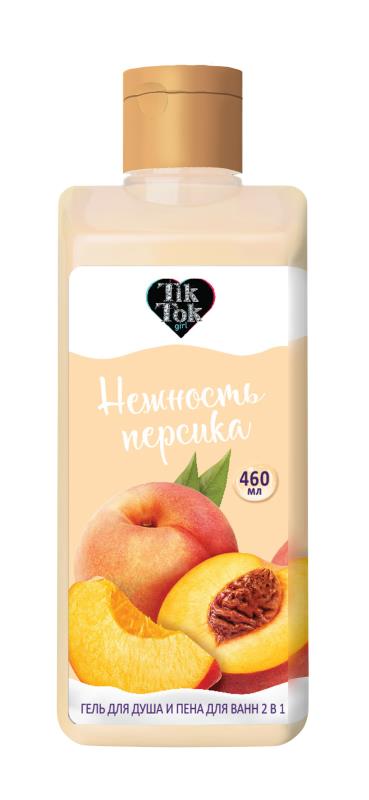 Гель для душа и пена для ванн milk 2 в 1 нежность персика 460 мл Cool Star в кор.6шт