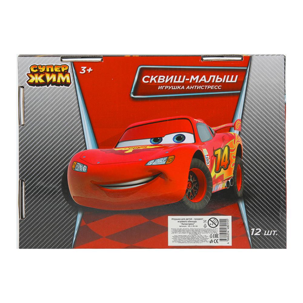 Игрушка сквиш, машинки, 6,5 см, дисплей Супер Жим уп-12шт в кор.24уп