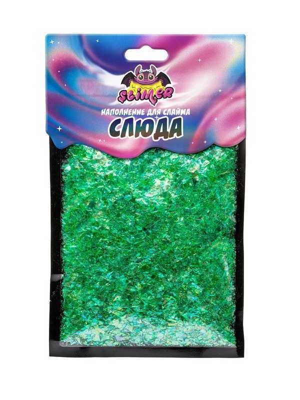 Наполнение для слайма ТМ "Slimer" "Слюда" зеленая (арт.SSS30-28)