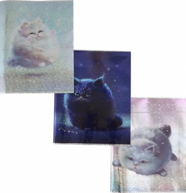 Обложки д/тетрадей 3шт с гол.рис. Chats,66042