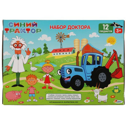 Набор доктора Синий ТРАКТОР кор.36,5*25,5*3,7см ИГРАЕМ ВМЕСТЕ в кор.2*30шт