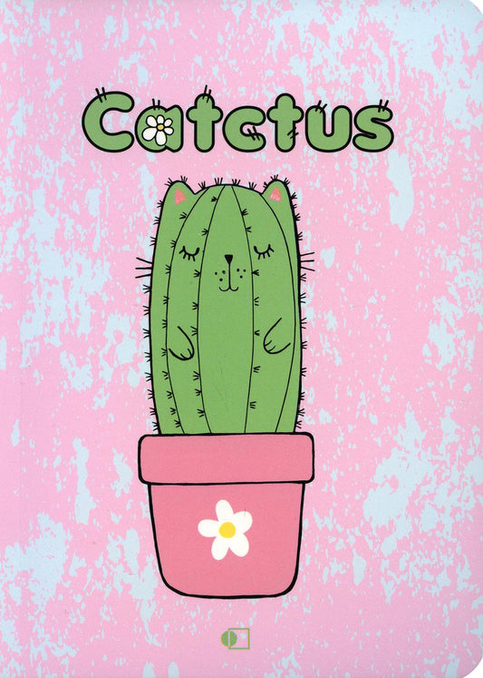 Блокнот "Кактус Кот" высокий / "Catctus", four (В6, 128 стр., блок желтый)