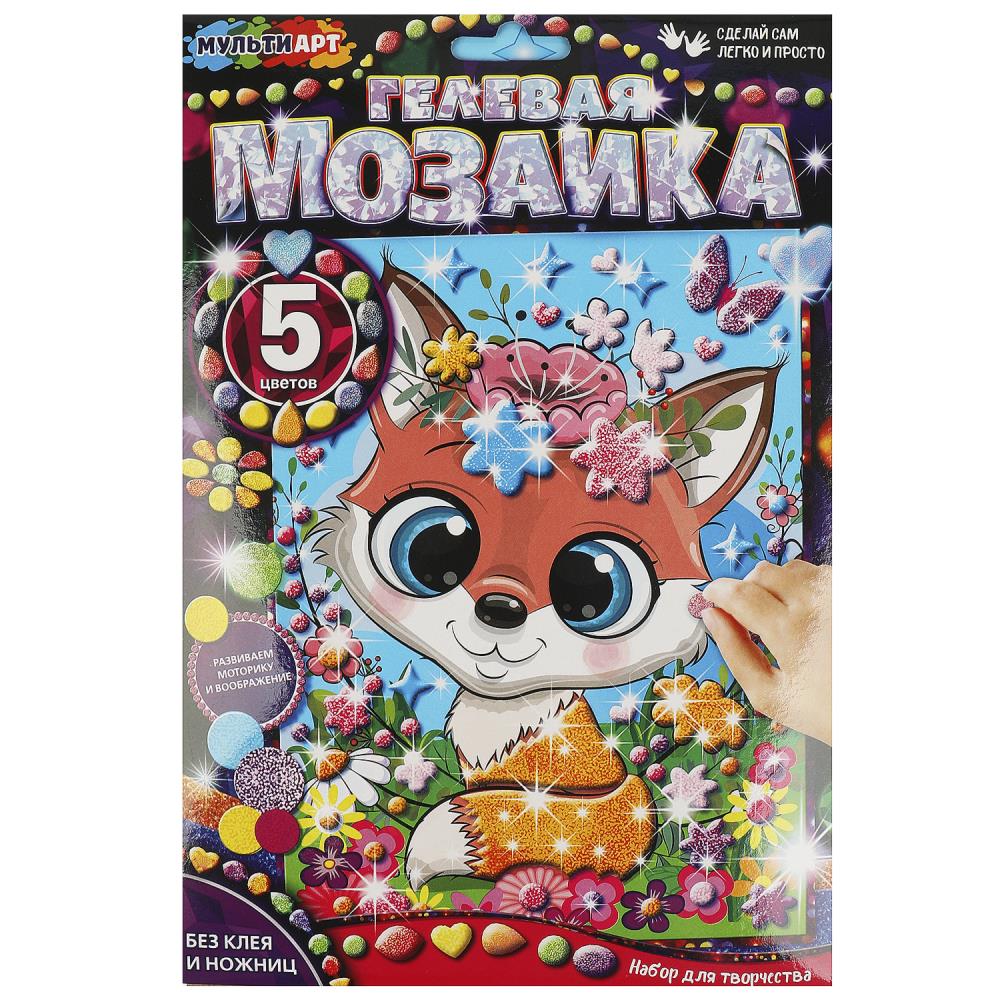 Гелевая мозаика 17*23 см лиса МУЛЬТИ АРТ в кор.100шт