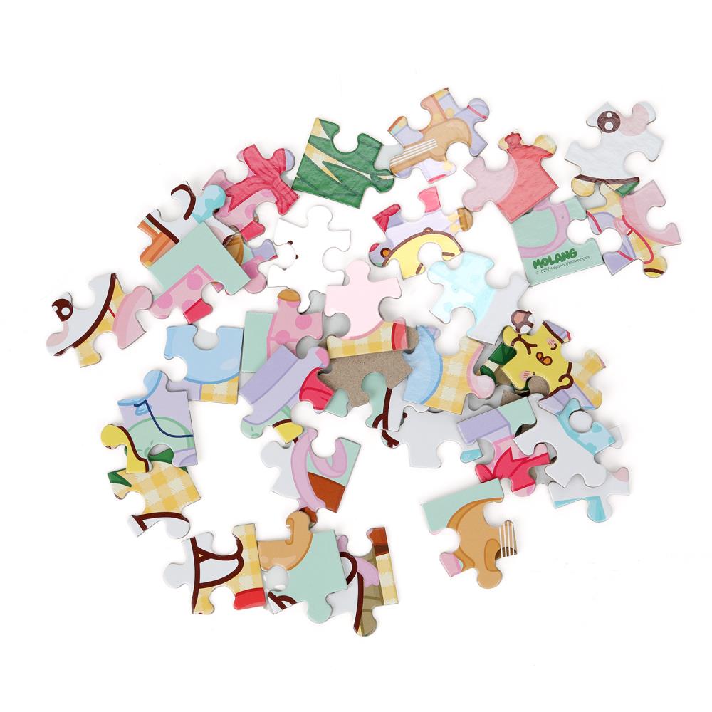 Molang. Пазлы классические в коробке. Пазл 35 деталей. 90х65х25 мм. Умные игры в уп.32шт в кор.8уп