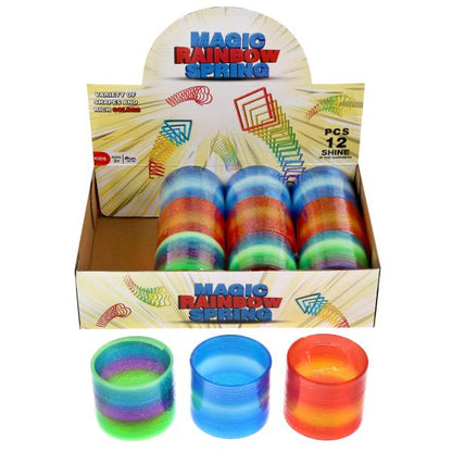 Пружинка-радуга светится в темноте, в ассорт. 75651G в пак. в дисплее уп-12шт в кор.12уп