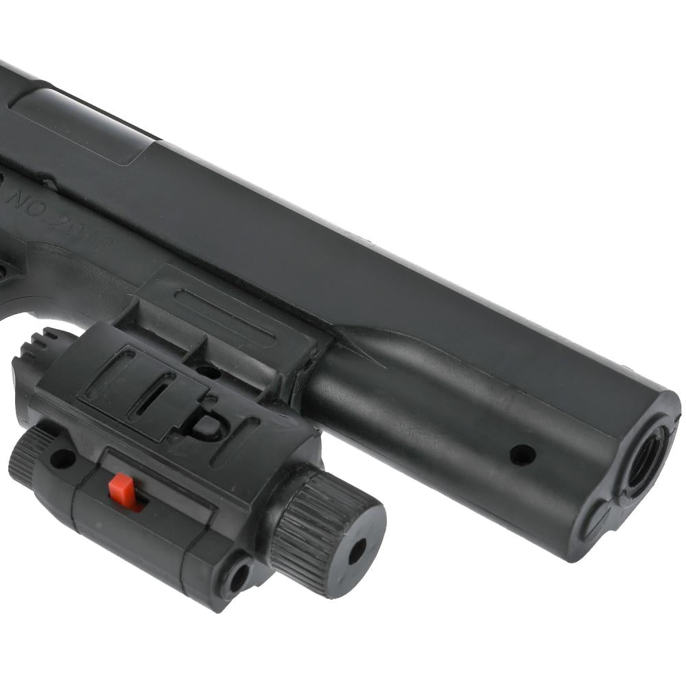 Пистолет с лазерн. прицелом, с пульками 2019 в пак. в кор.2*72шт