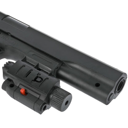 Пистолет с лазерн. прицелом, с пульками 2019 в пак. в кор.2*72шт