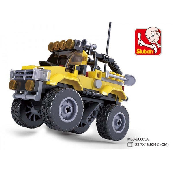 КОНСТРУКТОР ПЛАСТ. МАШИНА С ФИГУРКОЙ, 149ДЕТ. В РУСС. КОР. 23,7*18,9*4,5СМ в кор.60шт