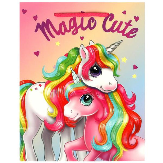 Пакет подарочный глянцевый м,единороги,140 гр/м2 ЧУДО ПРАЗДНИК в кор.12*12шт